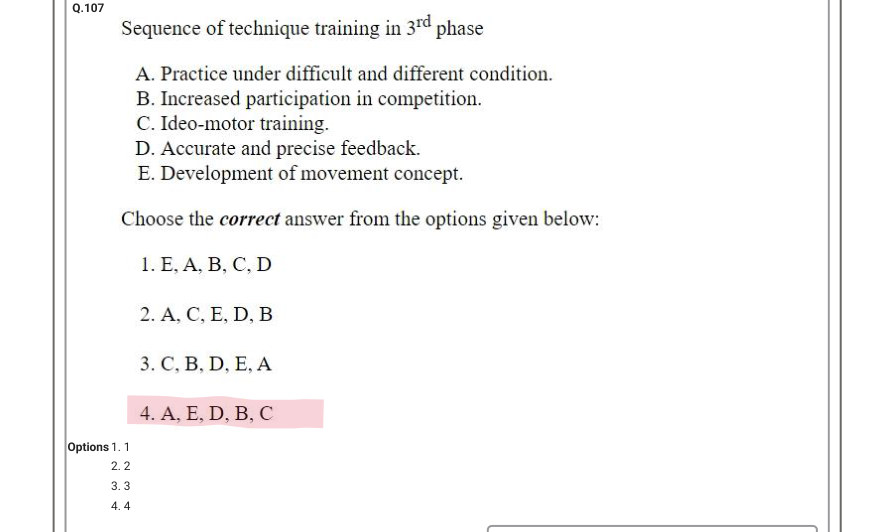 Read the question and choices in the excerpt. Choose A/B/C/D for the first/second/third/fourth option shown.