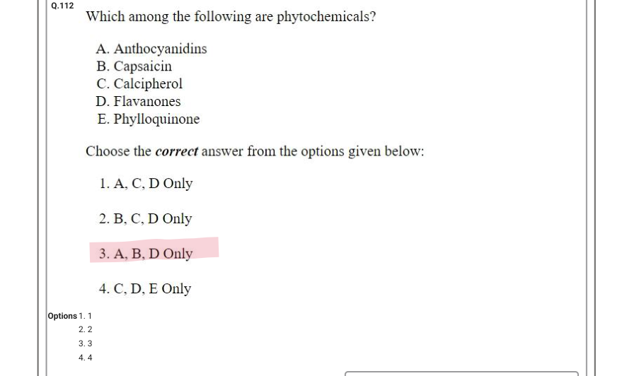 Read the question and choices in the excerpt. Choose A/B/C/D for the first/second/third/fourth option shown.