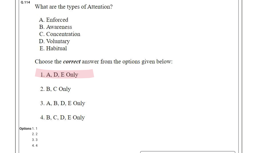 Read the question and choices in the excerpt. Choose A/B/C/D for the first/second/third/fourth option shown.
