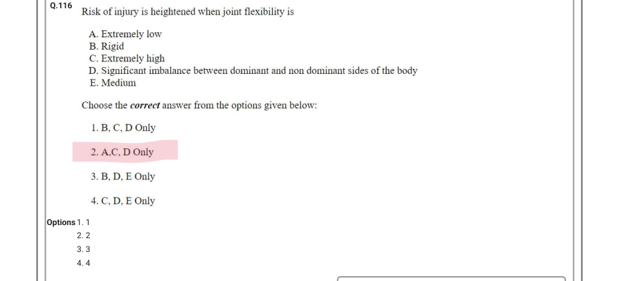 Read the question and choices in the excerpt. Choose A/B/C/D for the first/second/third/fourth option shown.