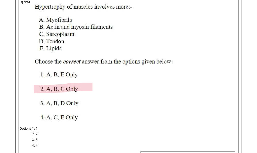 Read the question and choices in the excerpt. Choose A/B/C/D for the first/second/third/fourth option shown.
