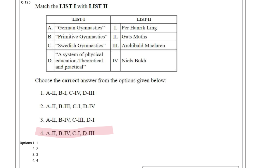 Read the question and choices in the excerpt. Choose A/B/C/D for the first/second/third/fourth option shown.