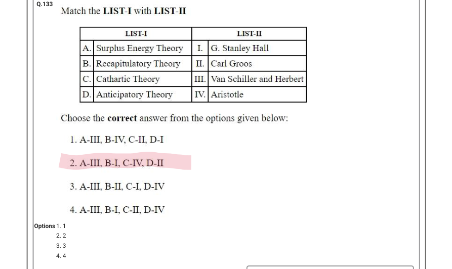 Read the question and choices in the excerpt. Choose A/B/C/D for the first/second/third/fourth option shown.