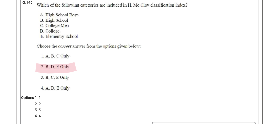 Read the question and choices in the excerpt. Choose A/B/C/D for the first/second/third/fourth option shown.