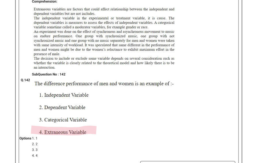 Read the question and choices in the excerpt. Choose A/B/C/D for the first/second/third/fourth option shown.