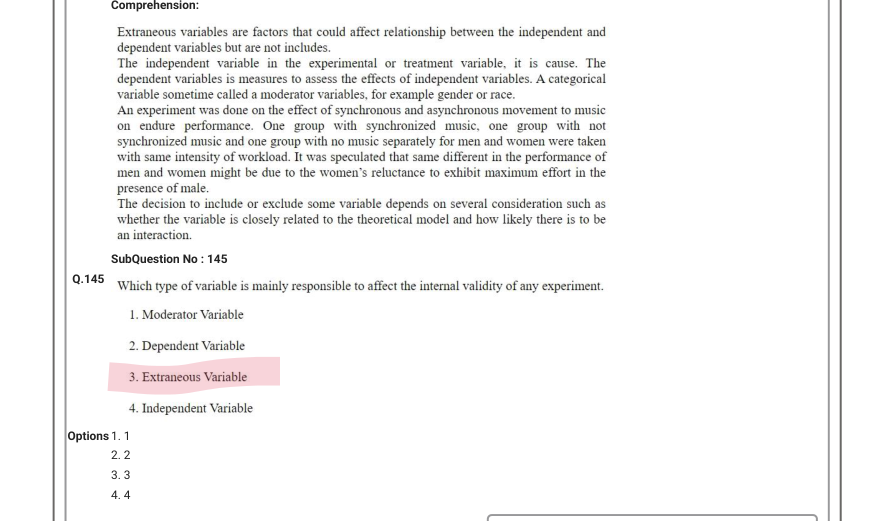 Read the question and choices in the excerpt. Choose A/B/C/D for the first/second/third/fourth option shown.