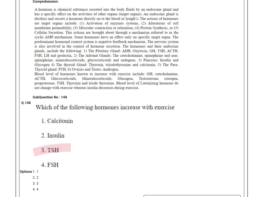 Read the question and choices in the excerpt. Choose A/B/C/D for the first/second/third/fourth option shown.