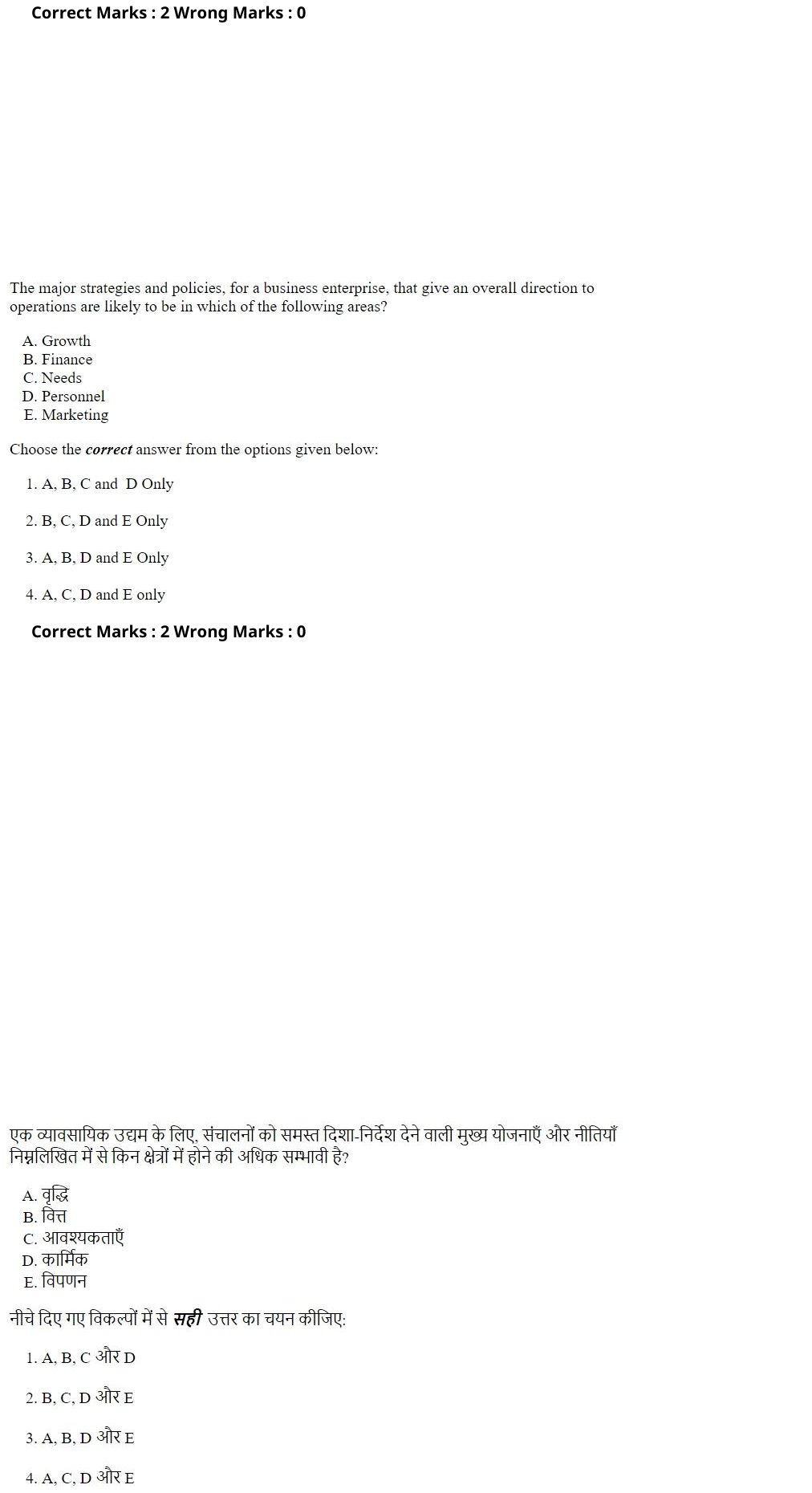 Read the question and choices in the excerpt. Choose A/B/C/D for the first/second/third/fourth option shown.