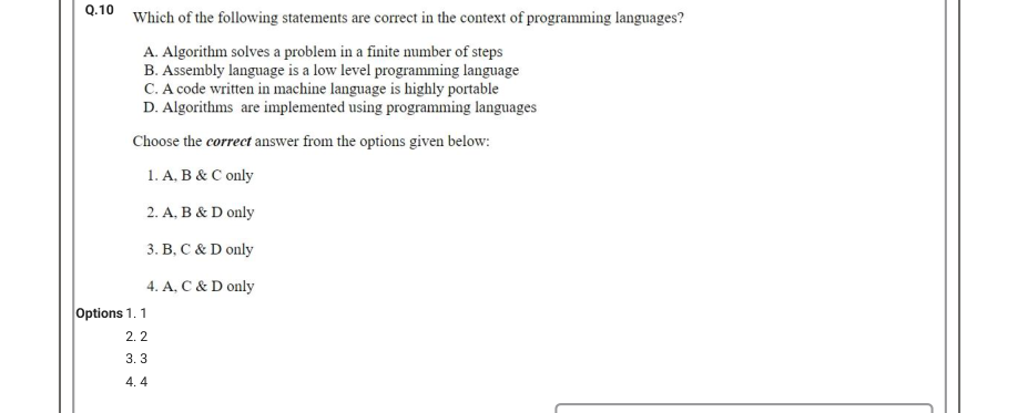 Read the question and choices in the excerpt. Choose A/B/C/D for the first/second/third/fourth option shown.