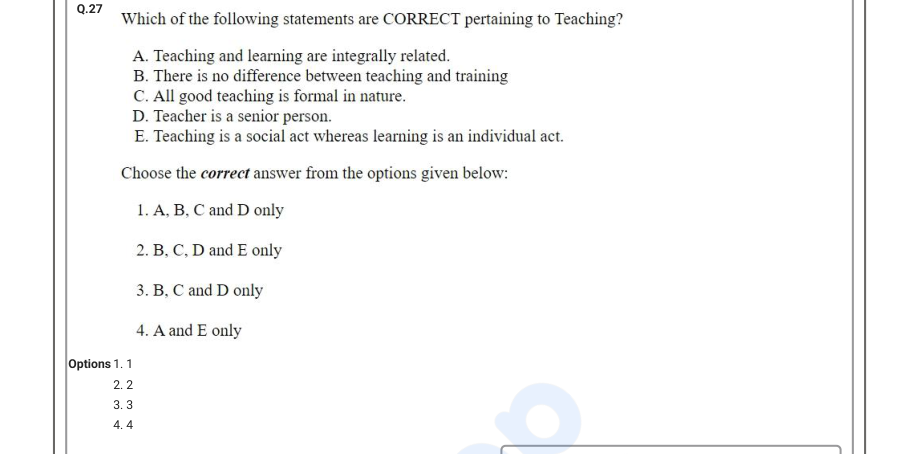 Read the question and choices in the excerpt. Choose A/B/C/D for the first/second/third/fourth option shown.