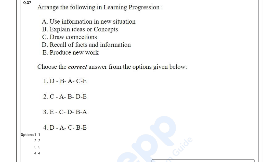 Read the question and choices in the excerpt. Choose A/B/C/D for the first/second/third/fourth option shown.