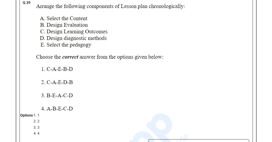 Read the question and choices in the excerpt. Choose A/B/C/D for the first/second/third/fourth option shown.