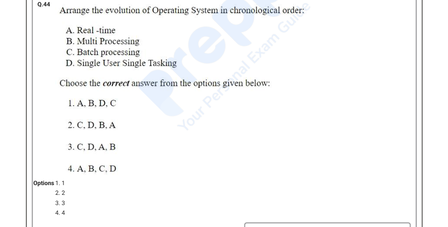 Read the question and choices in the excerpt. Choose A/B/C/D for the first/second/third/fourth option shown.