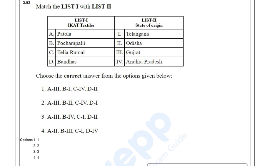 Read the question and choices in the excerpt. Choose A/B/C/D for the first/second/third/fourth option shown.