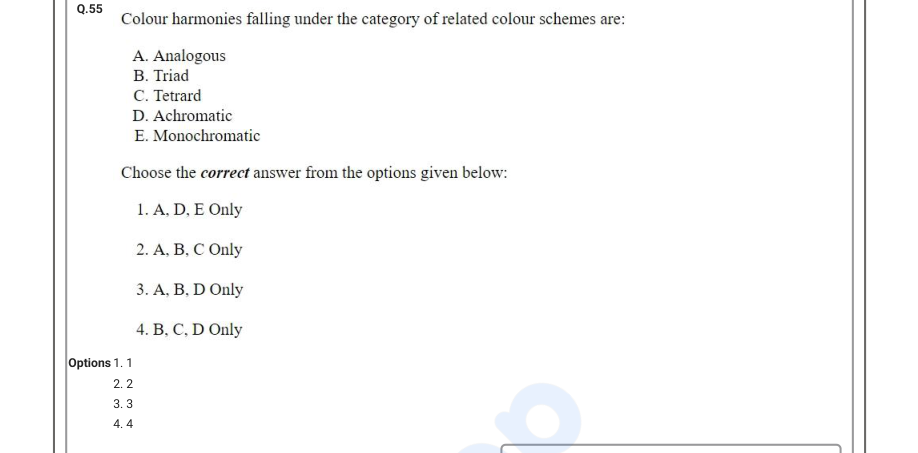 Read the question and choices in the excerpt. Choose A/B/C/D for the first/second/third/fourth option shown.
