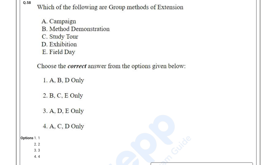 Read the question and choices in the excerpt. Choose A/B/C/D for the first/second/third/fourth option shown.