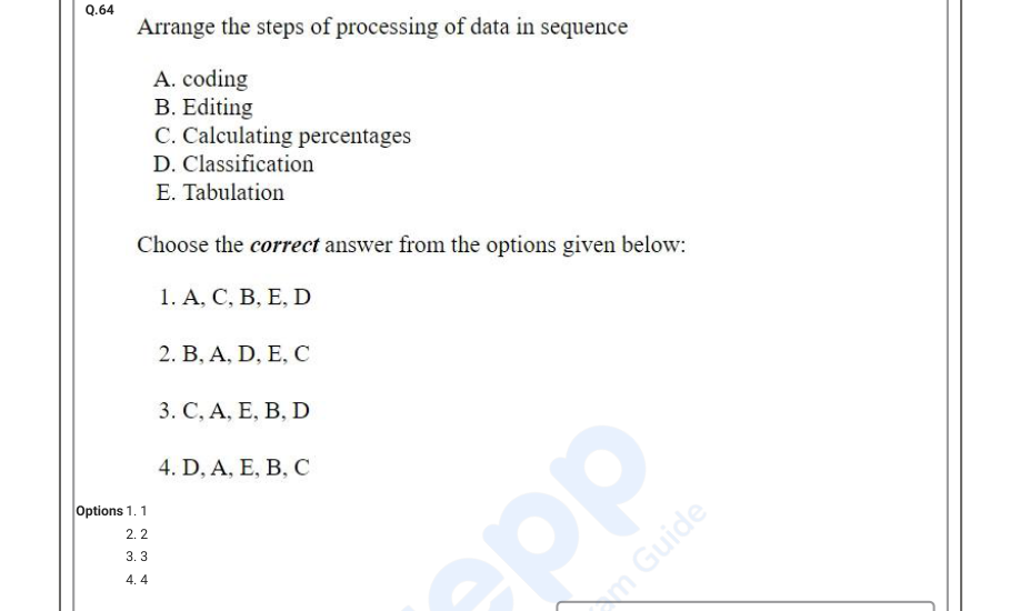 Read the question and choices in the excerpt. Choose A/B/C/D for the first/second/third/fourth option shown.
