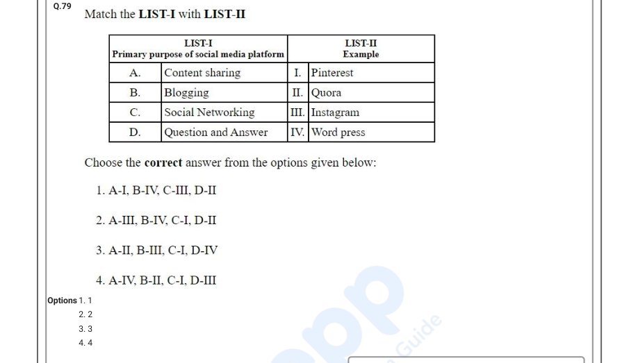 Read the question and choices in the excerpt. Choose A/B/C/D for the first/second/third/fourth option shown.