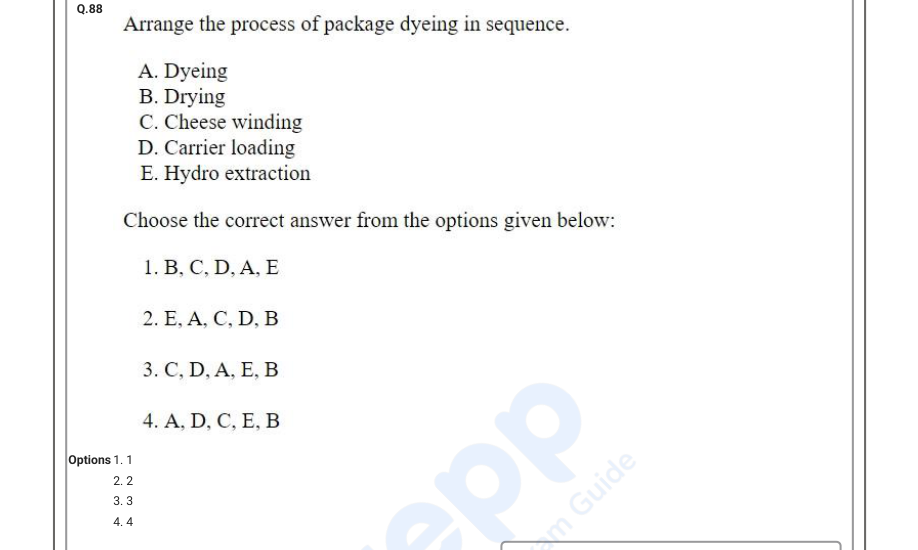 Read the question and choices in the excerpt. Choose A/B/C/D for the first/second/third/fourth option shown.