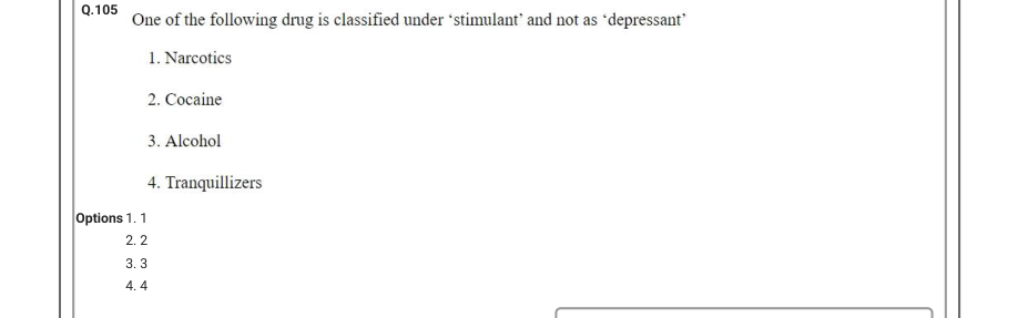 Read the question and choices in the excerpt. Choose A/B/C/D for the first/second/third/fourth option shown.