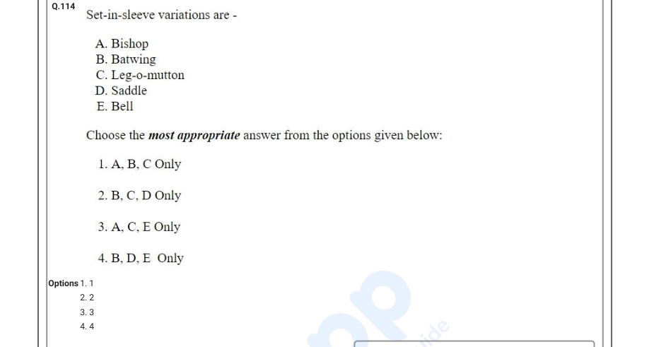 Read the question and choices in the excerpt. Choose A/B/C/D for the first/second/third/fourth option shown.