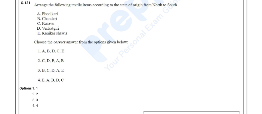 Read the question and choices in the excerpt. Choose A/B/C/D for the first/second/third/fourth option shown.