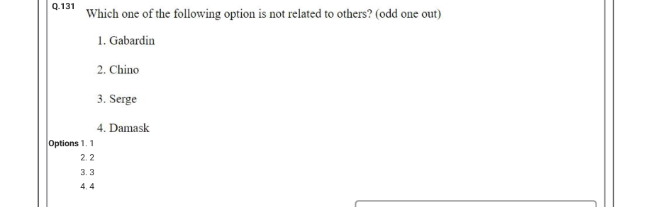 Read the question and choices in the excerpt. Choose A/B/C/D for the first/second/third/fourth option shown.