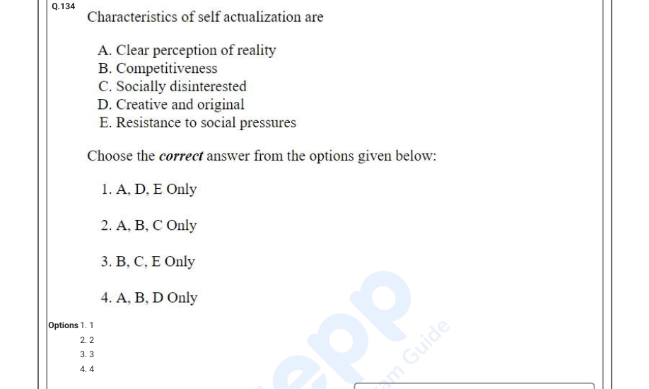 Read the question and choices in the excerpt. Choose A/B/C/D for the first/second/third/fourth option shown.