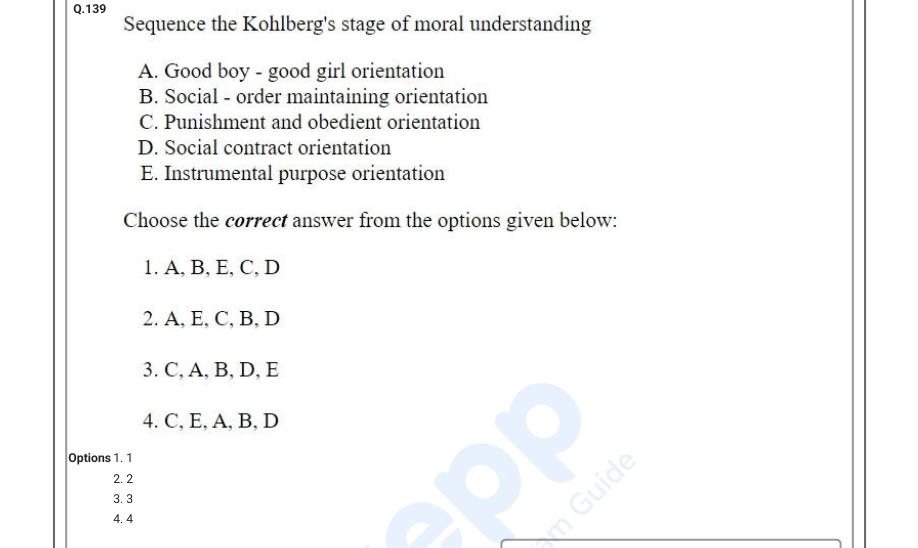 Read the question and choices in the excerpt. Choose A/B/C/D for the first/second/third/fourth option shown.