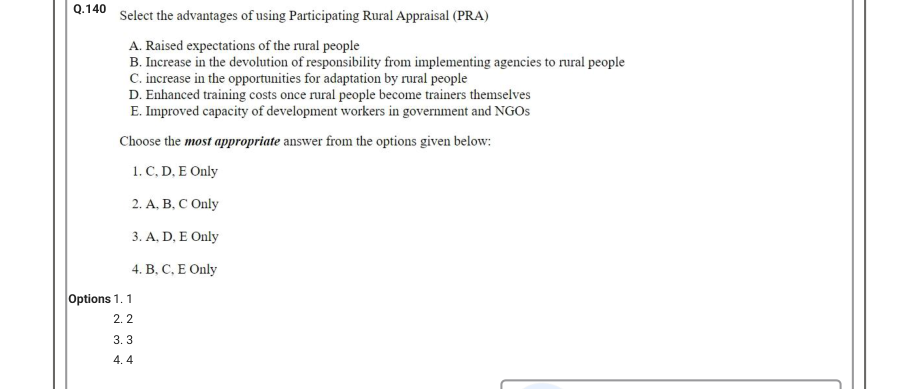 Read the question and choices in the excerpt. Choose A/B/C/D for the first/second/third/fourth option shown.