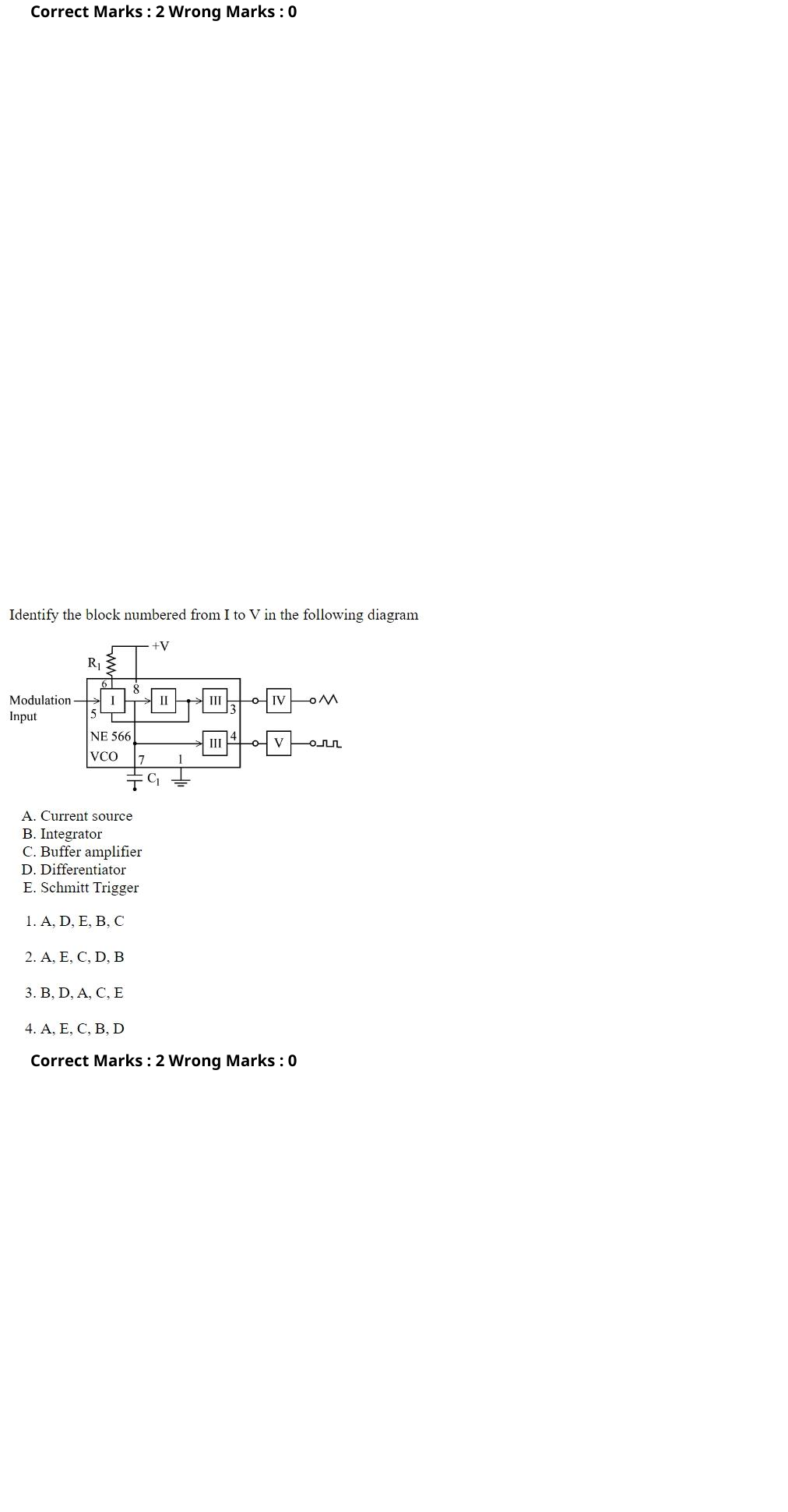 Read the question and choices in the excerpt. Choose A/B/C/D for the first/second/third/fourth option shown.