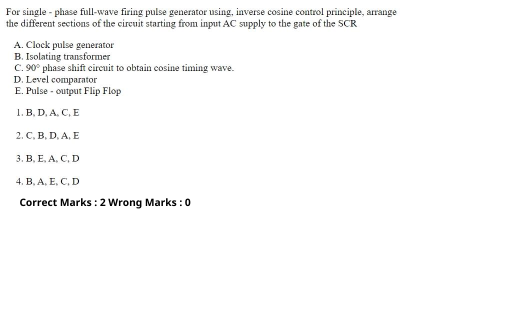 Read the question and choices in the excerpt. Choose A/B/C/D for the first/second/third/fourth option shown.