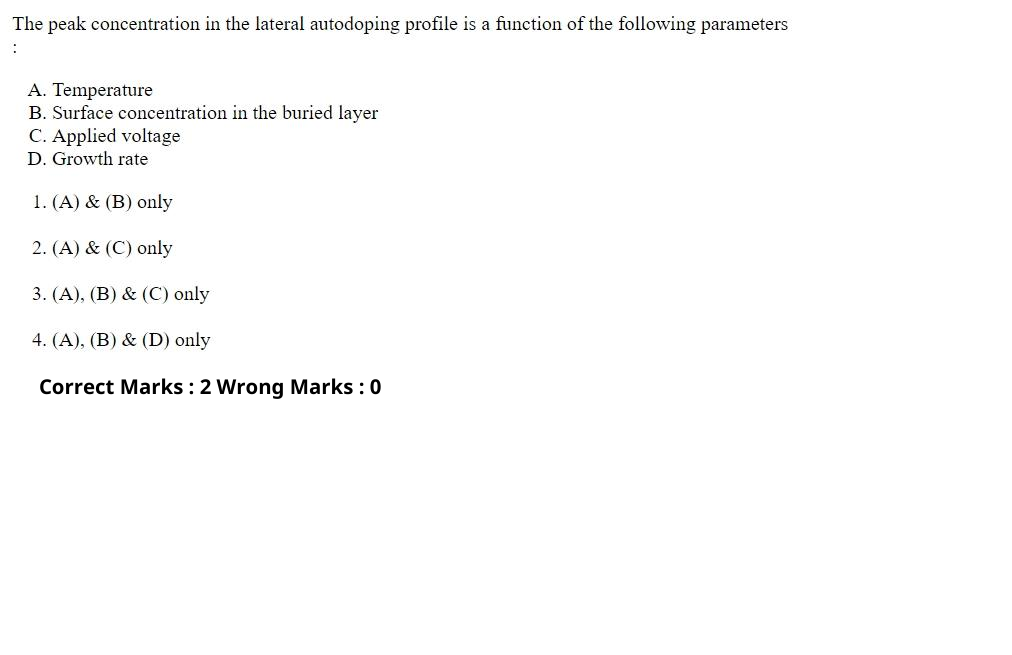 Read the question and choices in the excerpt. Choose A/B/C/D for the first/second/third/fourth option shown.
