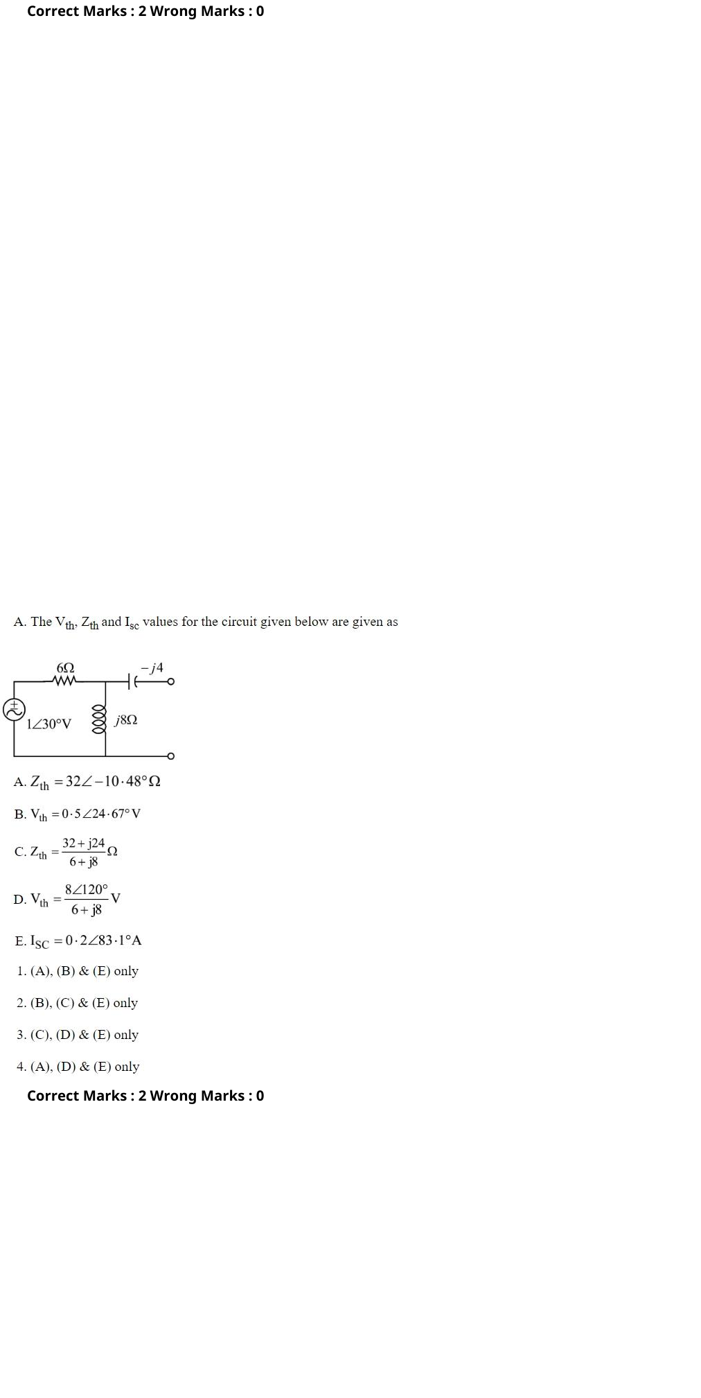 Read the question and choices in the excerpt. Choose A/B/C/D for the first/second/third/fourth option shown.