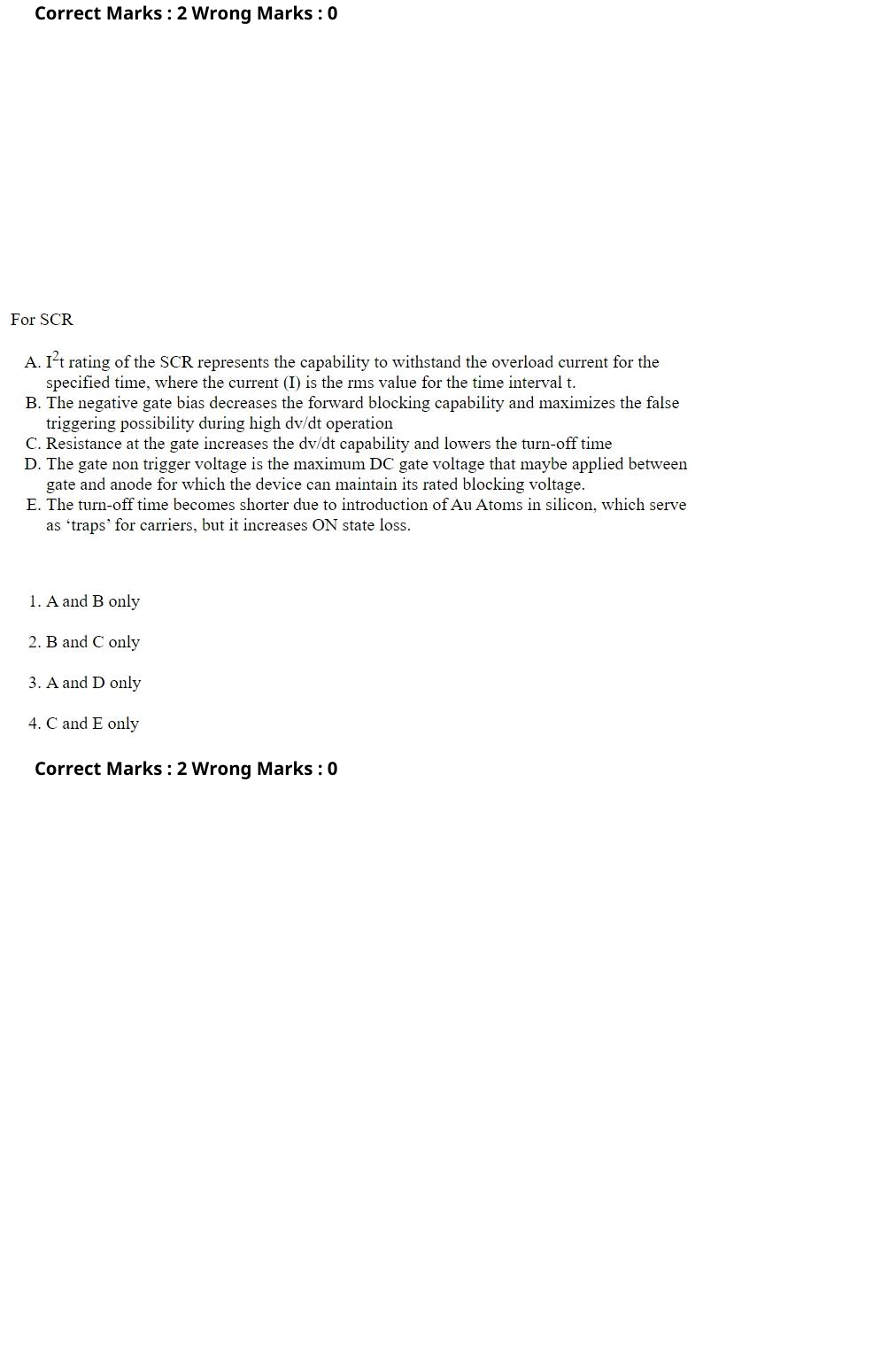 Read the question and choices in the excerpt. Choose A/B/C/D for the first/second/third/fourth option shown.