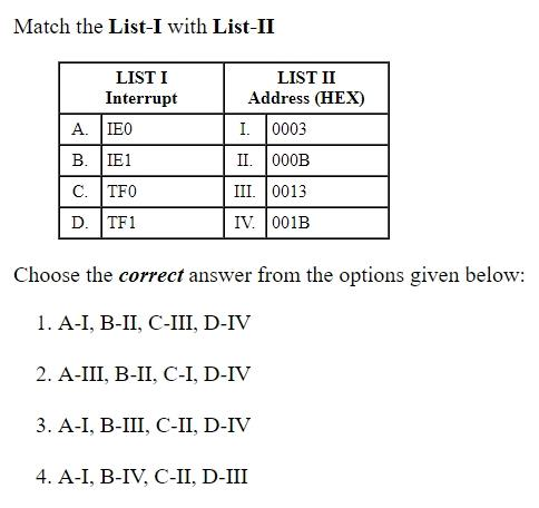 Read the question and choices in the excerpt. Choose A/B/C/D for the first/second/third/fourth option shown.