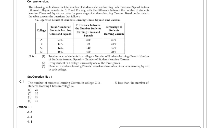 Read the question and choices in the excerpt. Choose A/B/C/D for the first/second/third/fourth option shown.
