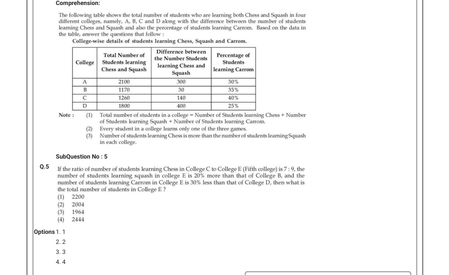 Read the question and choices in the excerpt. Choose A/B/C/D for the first/second/third/fourth option shown.