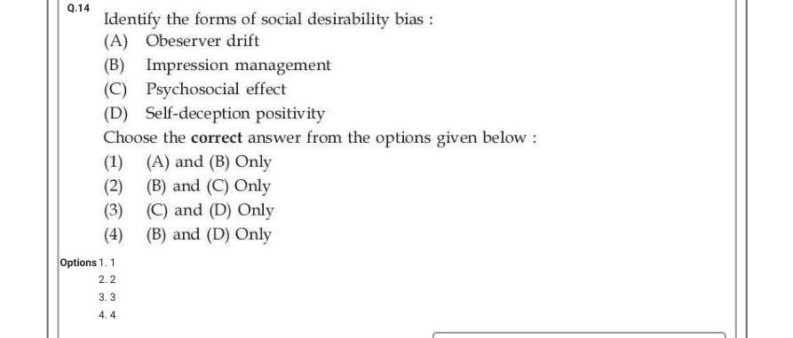 Read the question and choices in the excerpt. Choose A/B/C/D for the first/second/third/fourth option shown.