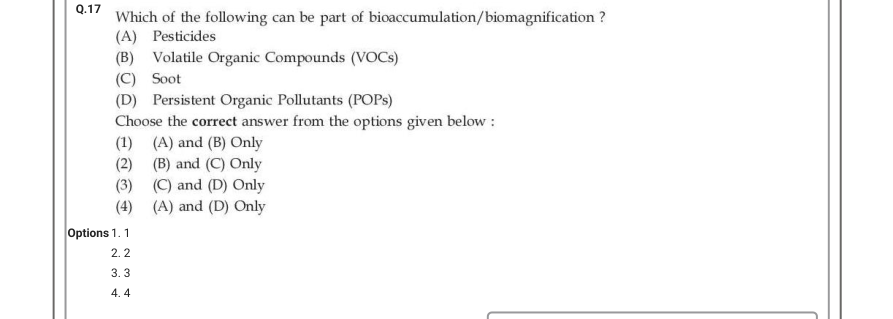 Read the question and choices in the excerpt. Choose A/B/C/D for the first/second/third/fourth option shown.