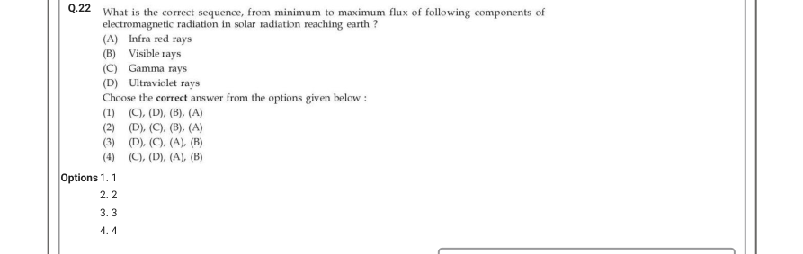 Read the question and choices in the excerpt. Choose A/B/C/D for the first/second/third/fourth option shown.