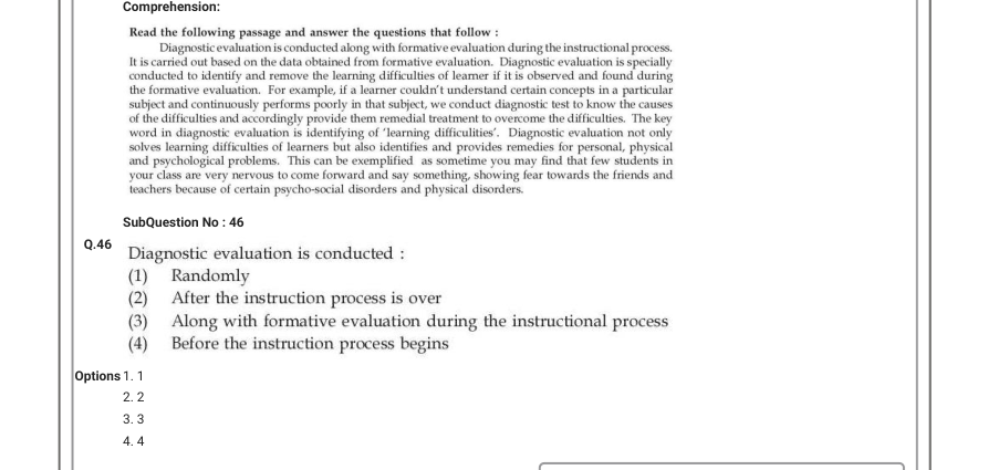 Read the question and choices in the excerpt. Choose A/B/C/D for the first/second/third/fourth option shown.