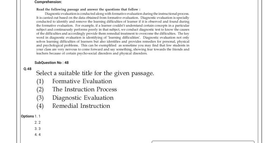 Read the question and choices in the excerpt. Choose A/B/C/D for the first/second/third/fourth option shown.
