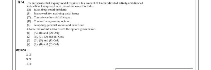 Read the question and choices in the excerpt. Choose A/B/C/D for the first/second/third/fourth option shown.