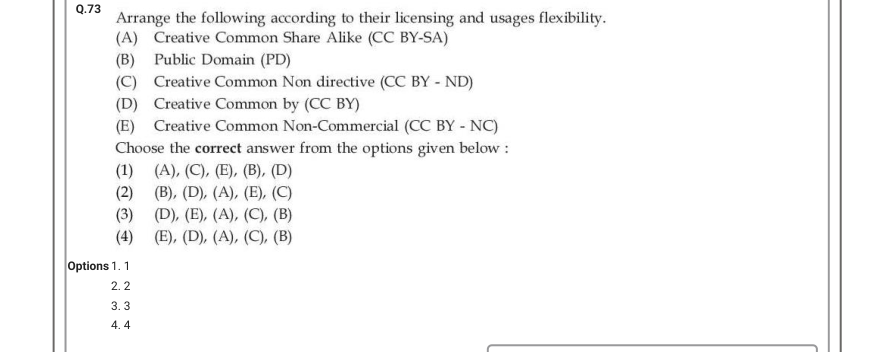 Read the question and choices in the excerpt. Choose A/B/C/D for the first/second/third/fourth option shown.