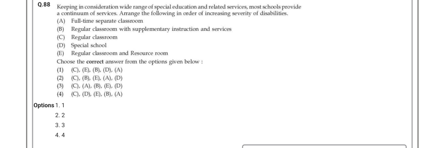 Read the question and choices in the excerpt. Choose A/B/C/D for the first/second/third/fourth option shown.