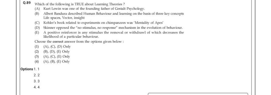 Read the question and choices in the excerpt. Choose A/B/C/D for the first/second/third/fourth option shown.