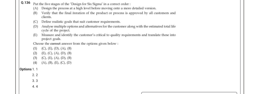 Read the question and choices in the excerpt. Choose A/B/C/D for the first/second/third/fourth option shown.