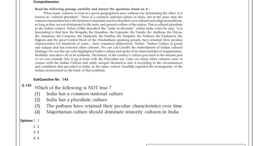 Read the question and choices in the excerpt. Choose A/B/C/D for the first/second/third/fourth option shown.