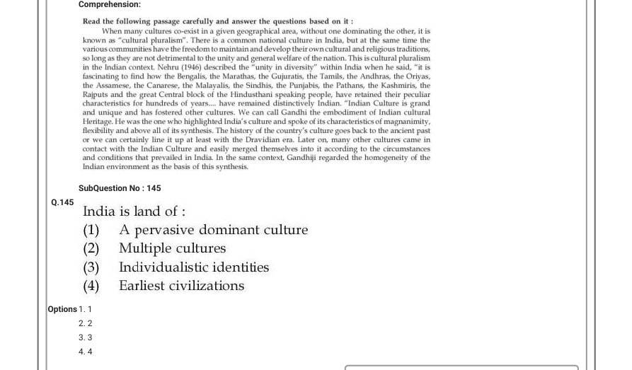 Read the question and choices in the excerpt. Choose A/B/C/D for the first/second/third/fourth option shown.
